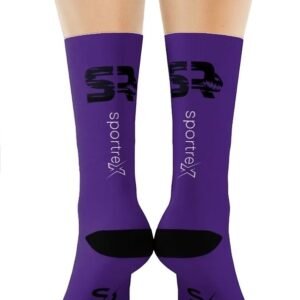 sportrex purple and black socks